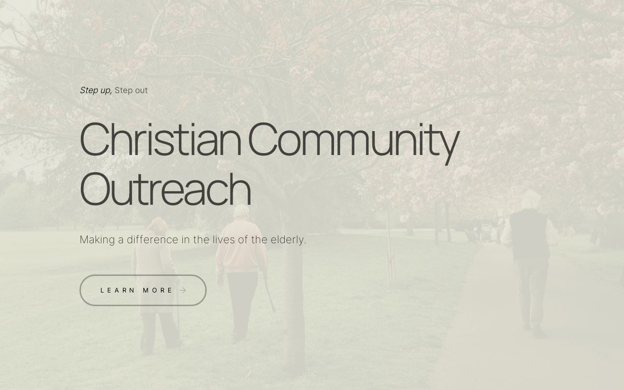 Christian Community Outreach - Making a difference in the lives of the ...